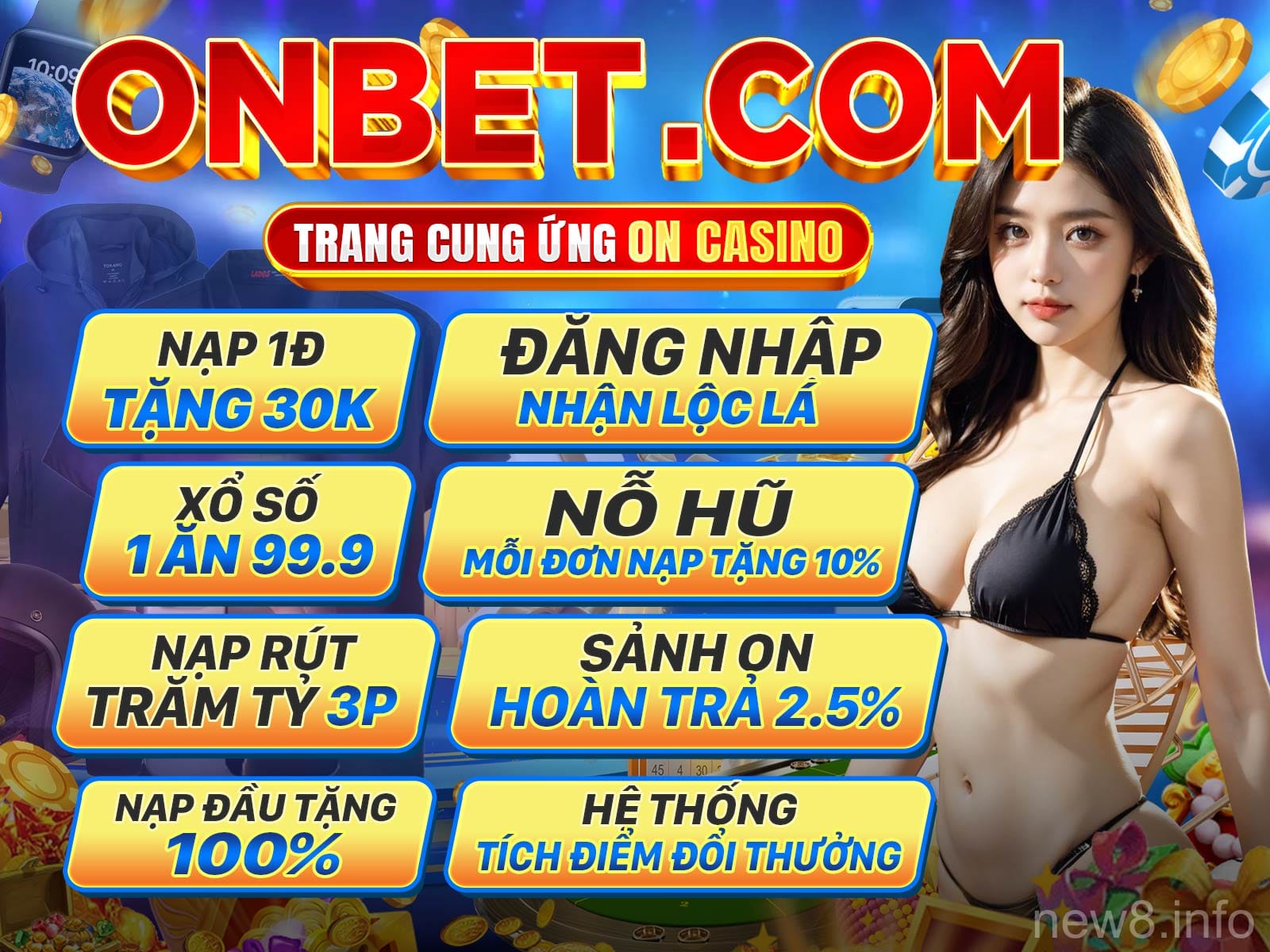 Hoàn trả nổ hũ New8